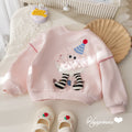 Girls' Embroidered Pullover Hoodie