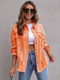 Women's Long Sleeve Mid-Length Long Jacket 2026 | Trendy Jacket - Violet