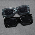 2 Pair Wear Fashionable Square Retro Western ins Sunglasses UV-Proof Sunglasses Versatile Trendy Sunglasses