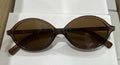 Book Nerd Small-Frame Versatile Women Sunglasses Amazon Influencer Oval Round Sunglasses Fashionable Wine Red Men Sunglasses