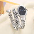 Overseas Bestseller Export Watch In Stock Supply Woven Cross Band Snake Head Bangle Watch Women Light Luxury Niche