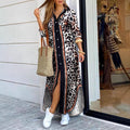 Sexy Shirt Dress - European Style Long Maxi Dress for Spring Summer