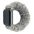 For appleiwatch Watch Band s87 Overseas Spring/Fall Winter Stretch Hair Tie Teddy Wool Combo Band
