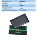 Solar panel glue board 68*36 5v 60ma with line photovoltaic panel component diy power generation can be