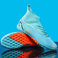 high-top football shoes broken spike sneakers long spike non-slip adult and children's sports shoes