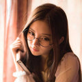 Full-Frame Bare Face Retro Unisex Photochromic Metal Large Long Face Clear Black Frame Plain Front Slender Plano