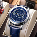 Drop Ship Item Time Motion State Starry Sky Mens Watch Date Glow Quartz Fashionable Casual Watch Waterproof Watch