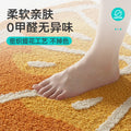 bathroom floor mat non-slip mat fruit creative flocking mat home bathroom door strong absorbent carp