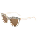 2025 New Simple Rhinestone Sunglasses Fashionable Western Retro Cat-Eye Diamond Chain Women Sunglasses Premium