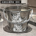 water corrugated bucket household water storage thickened plastic bucket laundry portable small buck