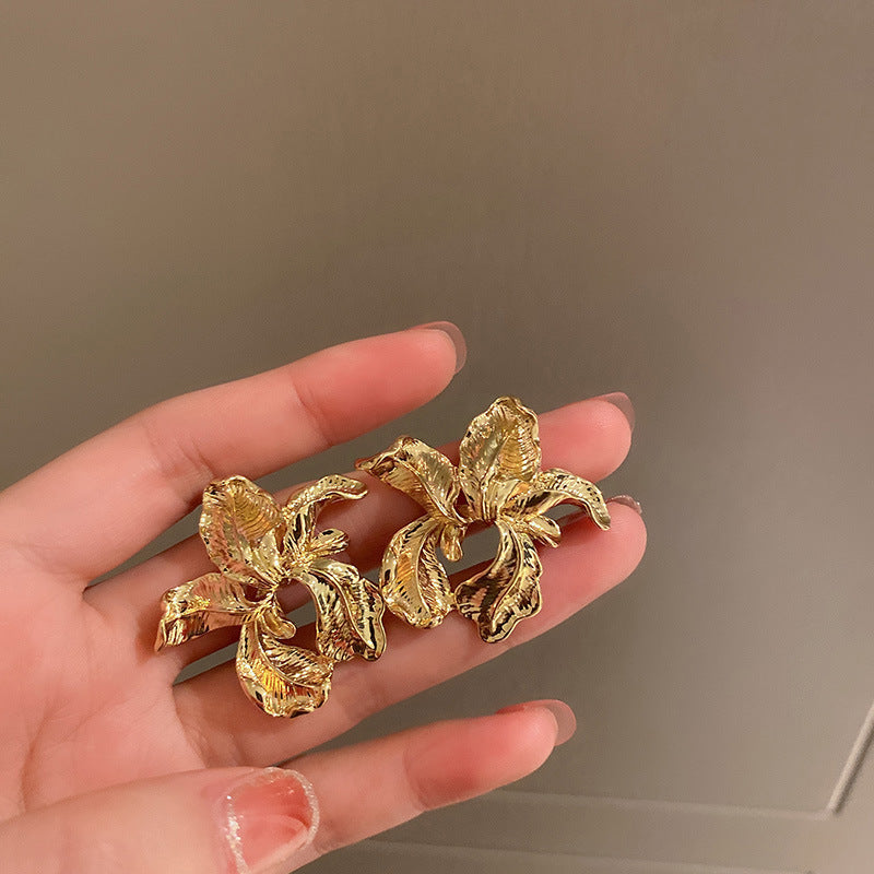 Twisted Square Metal Hoop Earrings - view 9
