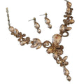 Champagne Teardrop Flower Necklace Women 2026 Bestseller Clavicle Chain Premium Light Luxury Niche Choker Banquet Necklace