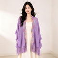Women's Ethnic Shawl + Cape 2026 - Red