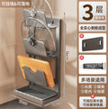 pot lid storage rack, kitchen storage rack, multi-functional kitchen knife rack, punch-free countert