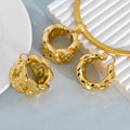 Overseas Middle East Bead Gem Lace Trim Round Relief Texture Pendant Earrings Statement Breeze Style With Bead Collar Pendant Set