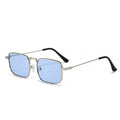 Western New Square Frame Men Sunshade Glasses Steampunk Retro Women Sunglasses Fashionable Trendy Metal Sunglasses