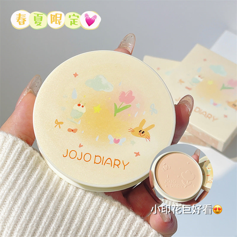 Jiujiu Diary Soft Focus Setting Powder - Matte, Oil-Control, Long-Lasting Finish