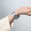 For applewatch Magnetic Beige Lily Steel Band 2E Metal Watch Chain New Smart Capable watch 41 / 45mm