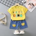 Women's Summer Cotton Short Sleeve Set 2026 | 2 Piece Outfit Set - Orange
