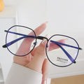 Anti-Blue Plano Women 2022 New Artsy Retro Gold Metal Glasses Big Frame Men Frame Factory Wholesale