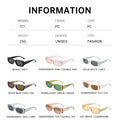 Square Leopard Full-Frame Sunglasses 2025 New Overseas Women Retro Classic Sunglasses Versatile Simple Sunglasses