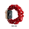 Overseas In Stock Polka Dot Large Scrunchie Watch Band Printed Women Fits apple iwatch Band Apple Hair Tie