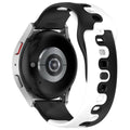 For Samsung Huawei watch Two-Tone Silicone 20mm / 22mm Sports Silicone Band