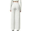 Summer Sporty Casual Fitted Straight Leg Pants