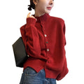 Women's Winter Knit Wool Sweater + Cardigan 2026 | Layered Cardigan - Pink