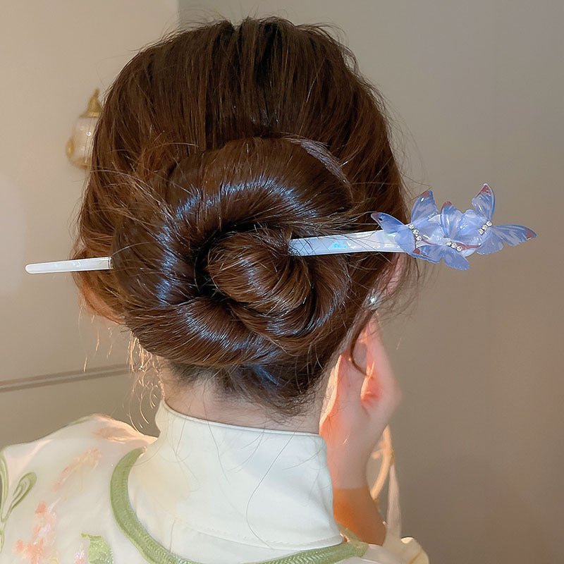 Butterfly Acetate Hair Stick - view 3
