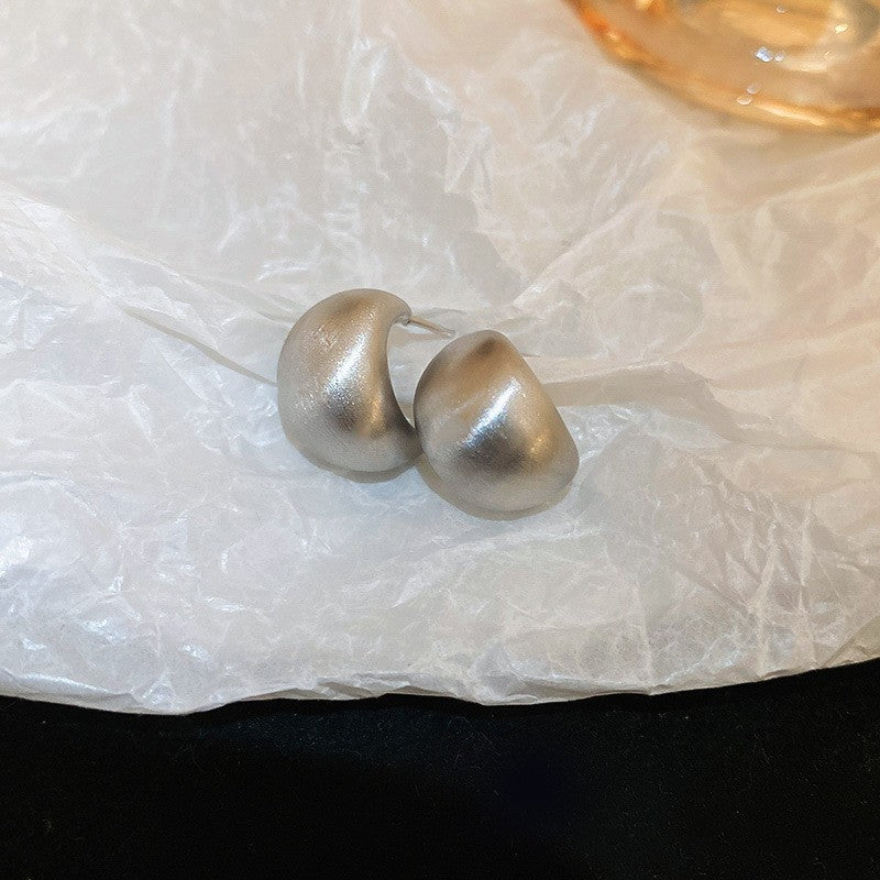 Metal Oval Teardrop Clip-On Earrings - view 9