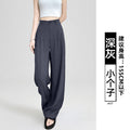 Women's Linen Blend High Waist Wide Leg Trousers