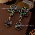 Vintage Accessory Height Stock Retro Fashionable Versatile Fringe Necklace Elegant Light Luxury Style Heart Pendant Jewelry Set