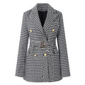 Women's Fall Korean Mid-Length Long Blazer + Jacket 2026 | Trendy Jacket - White
