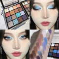 卡佩尔16色眼影哑光珠光欧美彩妆初学者炫彩缤纷眼影盘工厂直销