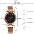 Douyin's same style starry sky female student Korean watch trendy magnet Milan mesh strap watch dropshipping