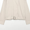 Women's Designer Stand Collar Tie-Front Loose Jacket 2026 | Trendy Jacket - Milk White