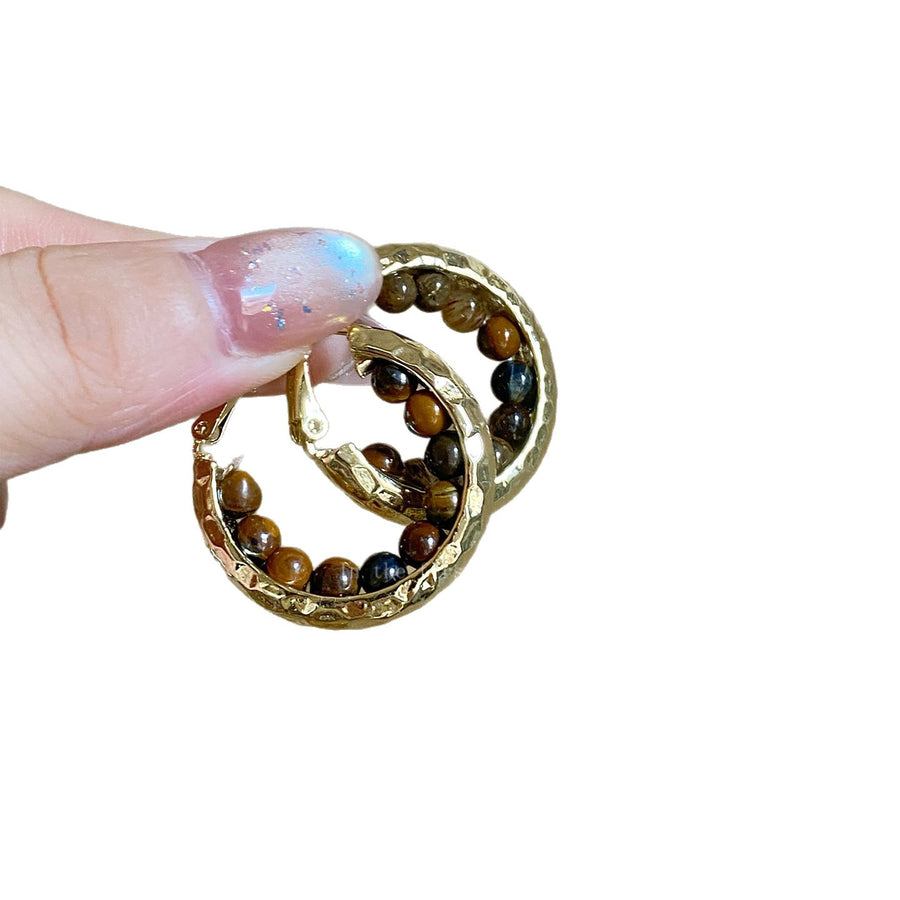 Vintage Openwork Flower Stud Earrings - view 5
