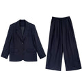 Fall Tencel Linen Cotton Blazer + Pants Set
