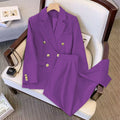 Women's Fall Fashion Elegant Plus Size Loose Jacket Set 2026 | Trendy Jacket - Black