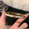 Premium Bangle 2025 Fashionable Simple Bangle Plain Band Bestseller Gold Accessory Bracelet Couples Bracelet New