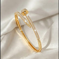 Card Home Classic Stud Bangle Light Luxury Western Fashionable Elegant Hand Jewelry Factory Direct Bestseller Open End Bracelet Jewelry