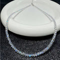 Cross-Border Hit Simple Fashionable Choker Western Trendy Dispatch Light Crystal Clavicle Chain Light Luxury Elegant Necklace Wholesale