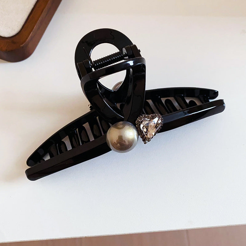 French Black Pearl Hair Claw Clip - view 9