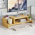 computer stand home study laptop elevated rack desktop computer elevated rack keyboard mouse storage