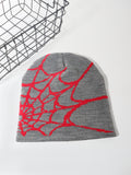 spider web y2k foreign trade knitted hat european and american hat trend winter hat jacquard special