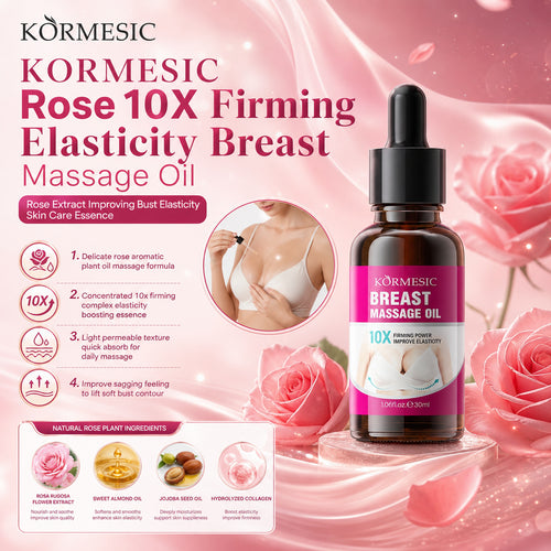 KORMESIC跨境美胸按摩精油Essential Oil胸部护理厂家外贸批发