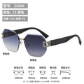 2026 New Women Sunglasses Premium Fashionable Glasses Overseas Rimless Photochromic Trendy sunglasses