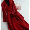 Fall-Winter Versatile Minimal Wool Mid-Length Long Jacket + Coat