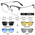 Beesfen 5 Combo One Magnetic Fit-Over Polarized Sunglasses Prescription Frame Driving Sunglasses UV-Protection Glasses